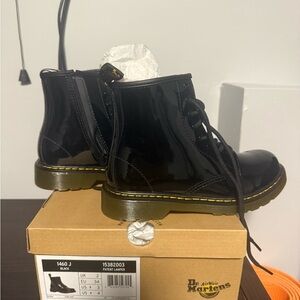 Dr. Martens Black Patent Leather Boots